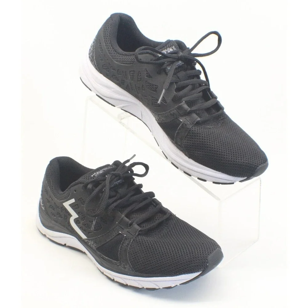 361 Degrees Poison‎ Running Shoes Mens 7.5 US Black White Lightweight Sneakers